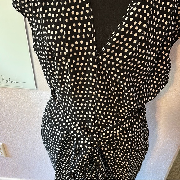 Max Studio polka dot jumpsuit size large - Picture 2 of 5